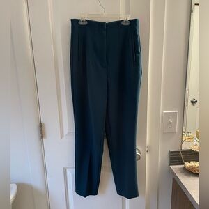 Zara high waisted work pants, oyster blue
